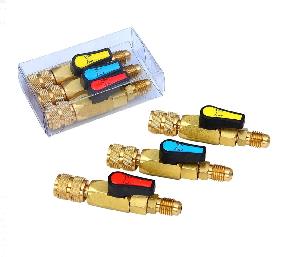Javac Set of 3 Ball Valves (RBY) 1/4” SAE - EL33021