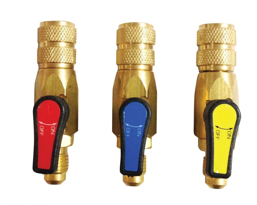 Javac Set of 3 Ball Valves (RBY) 1/4” SAE - EL33021