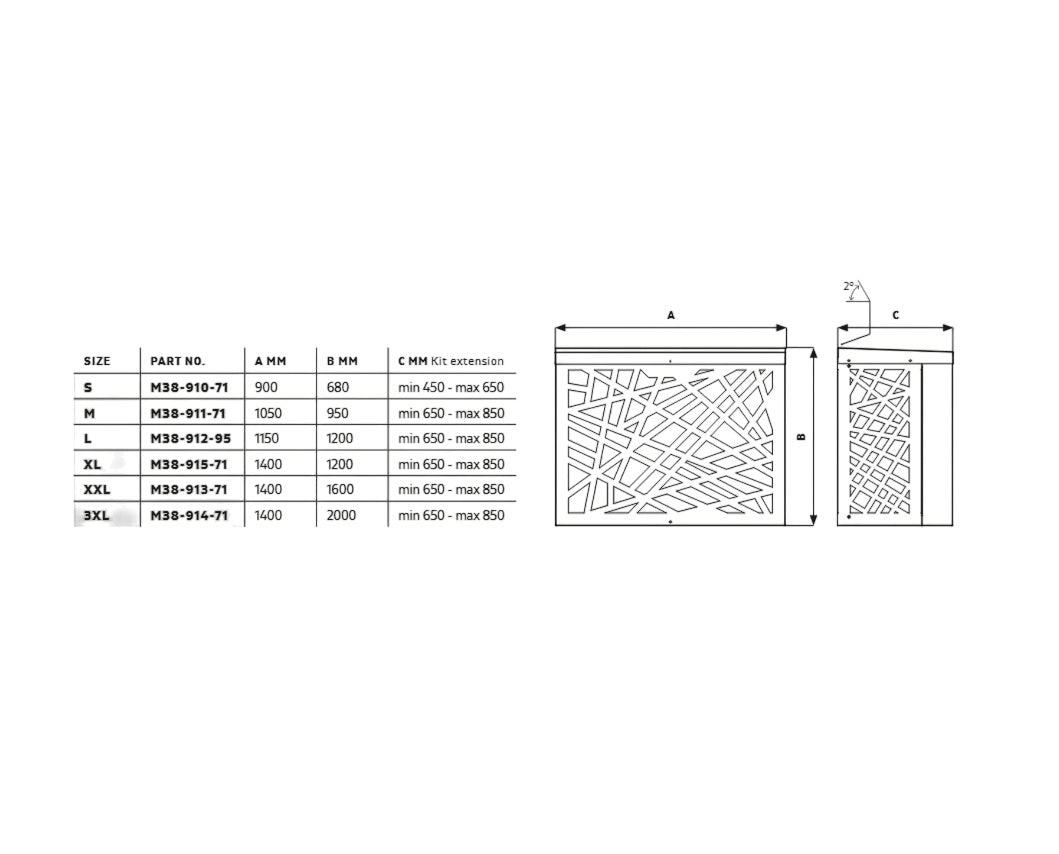 Diamante Design Box - Heat Pump Cover