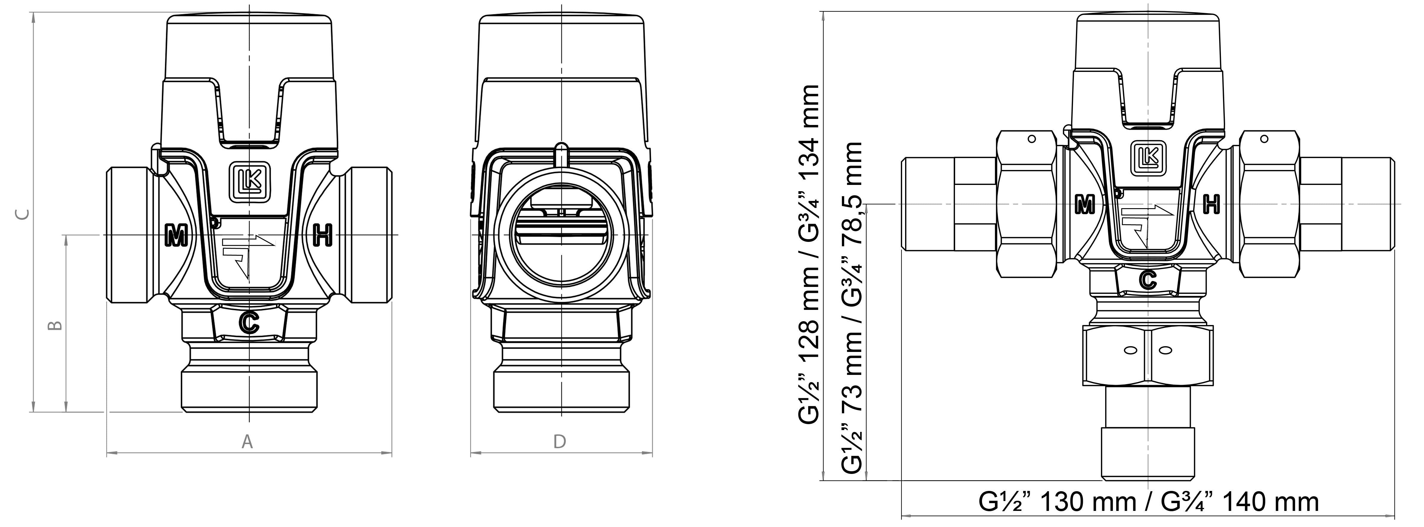 LK 551 HydroMix F - Male Thread