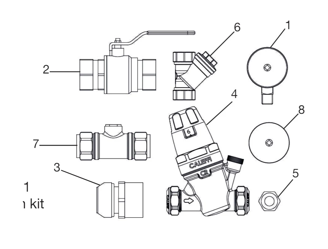 OSO Upstream Kit - Fitting Kit 22/28 - UKL 22/28