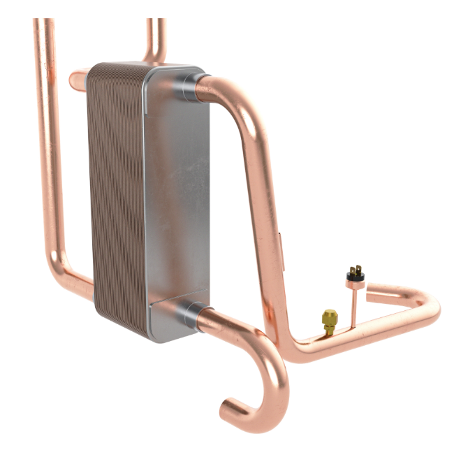 Thermia / Danfoss Heat Exchanger Hotgas Mega XL - 086L3664 / 200484